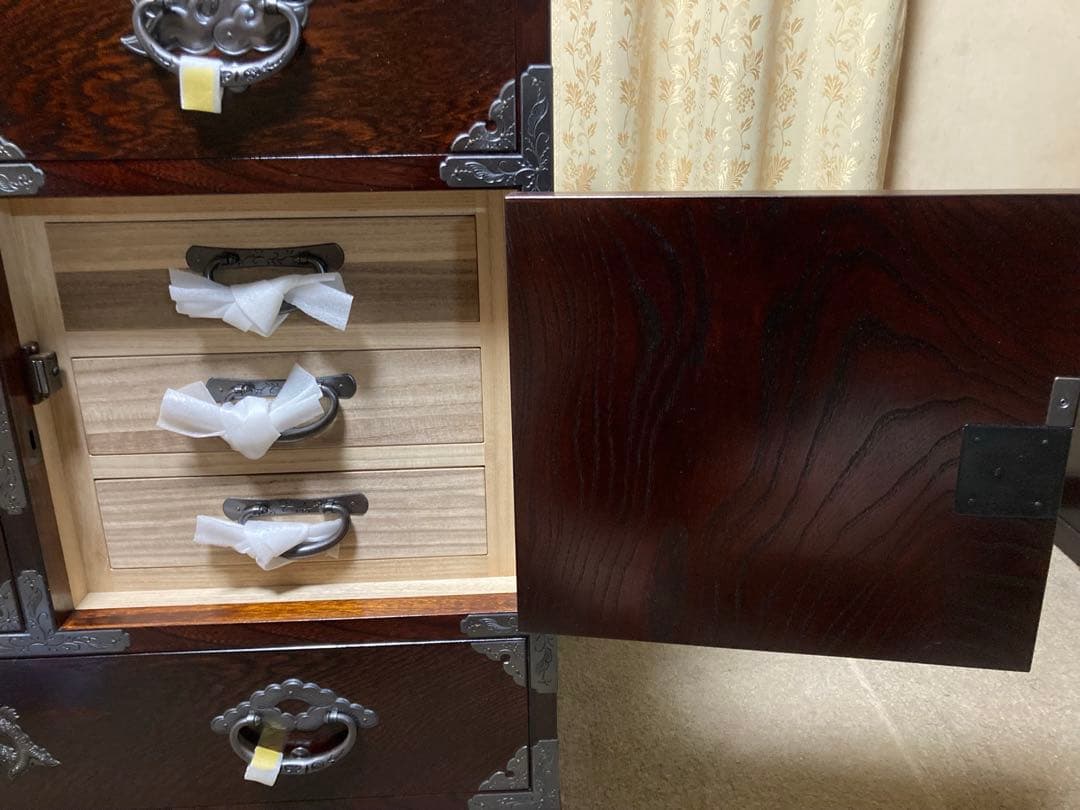 岩谷堂箪笥No.321 4尺整理［白鳥］銅手打 - メルカリ