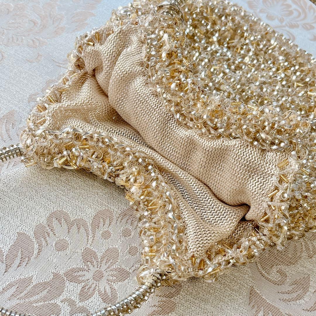 アンテプリマ　ワイヤーグリッター　シルバーゴールド　ハンドバッグ　パーティーに♡