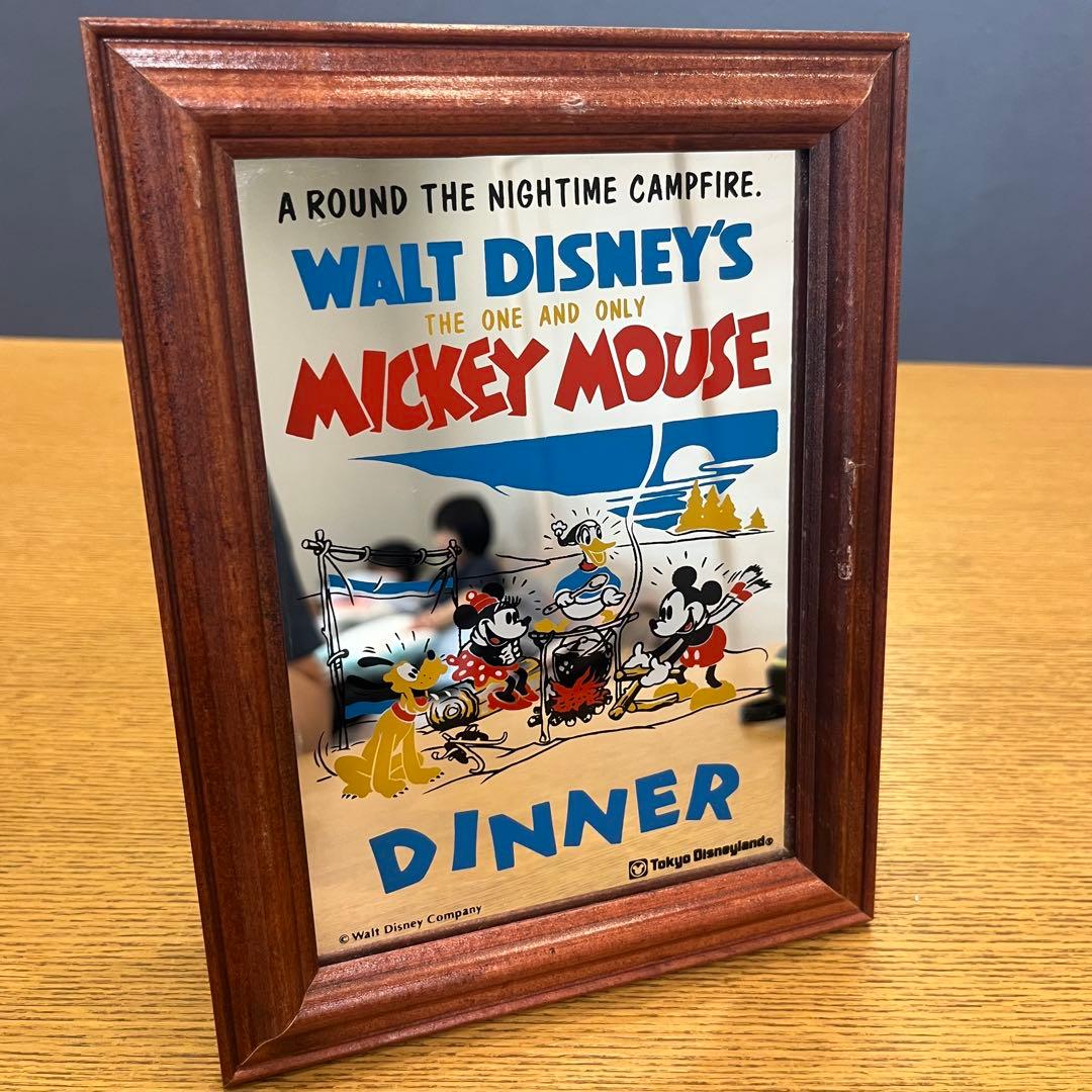 ヤ*ト様 当時物 希少 ディズニーランド ミッキーマウス パブミラー