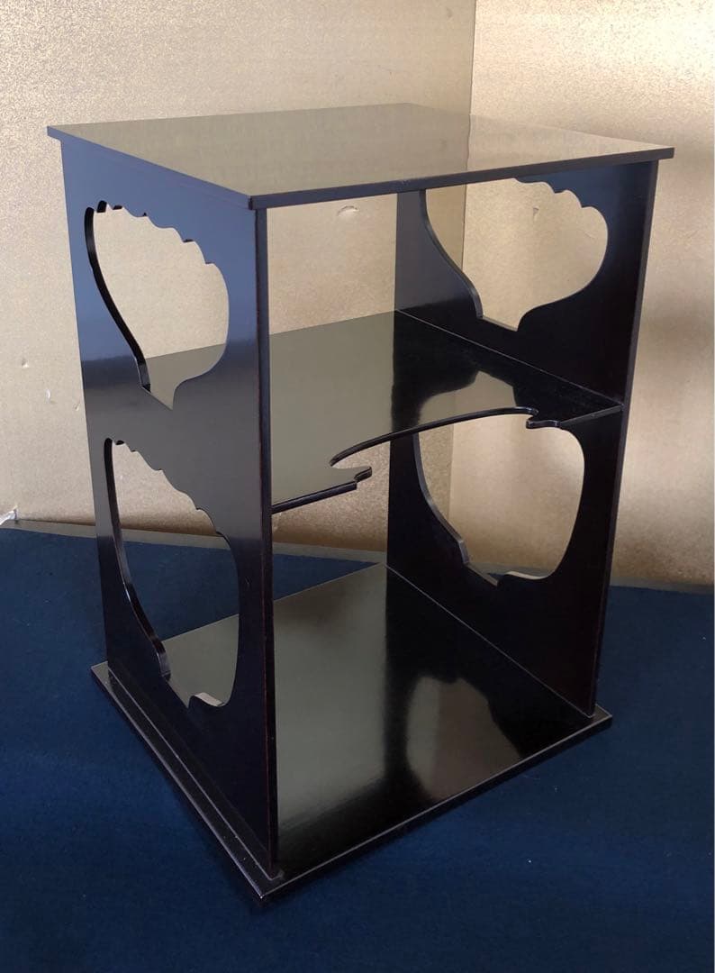 割引❗️《レ》溜塗 武野紹鴎好 水指棚 塗師 川瀬表完作 共箱　251110う5