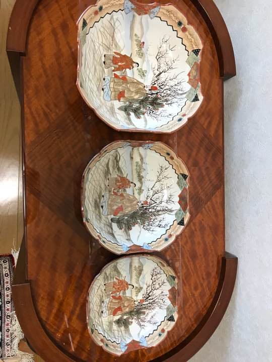 最高級 九谷 3枚揃皿 骨董品