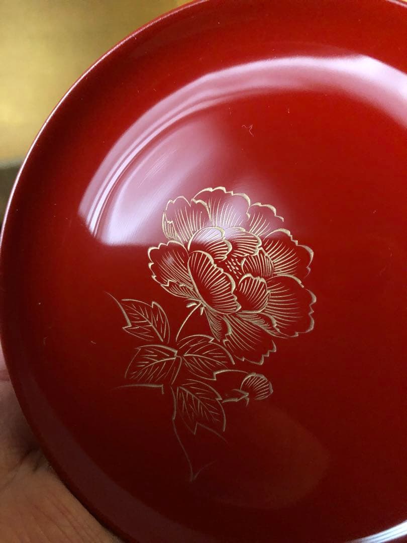 沈金　盃　五カ月　喜平作