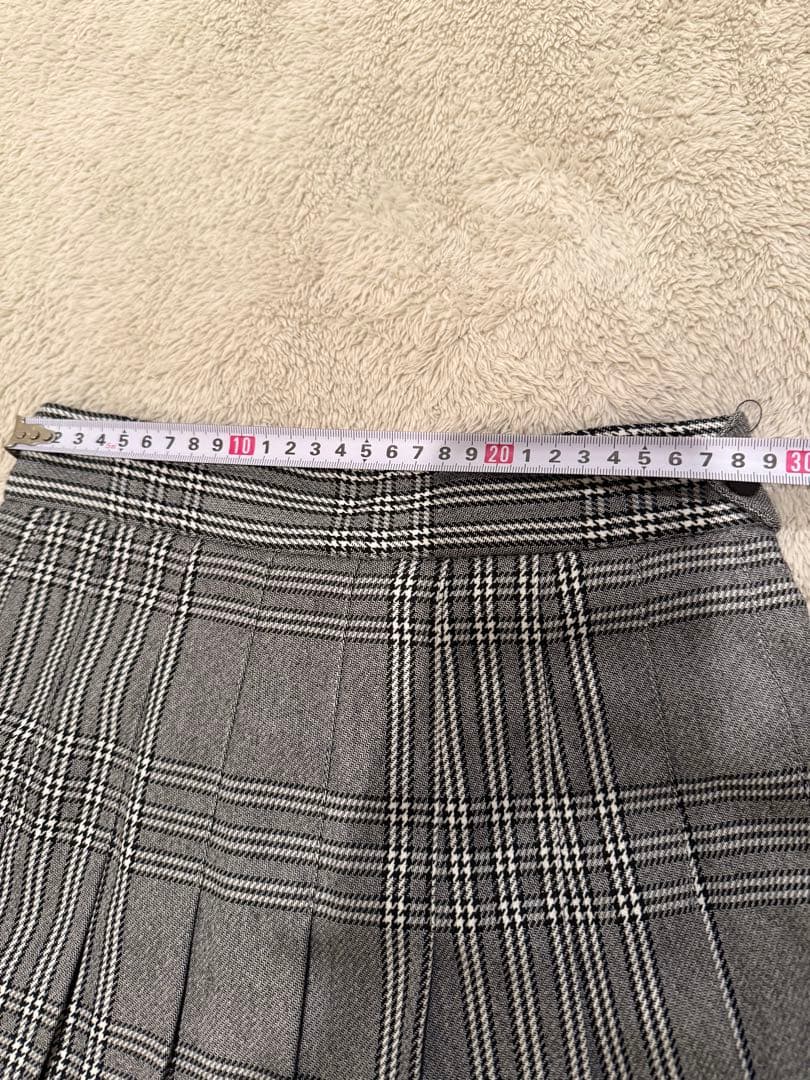 Maje グレー チェック柄 プリーツスカート風キュロット サイズ34