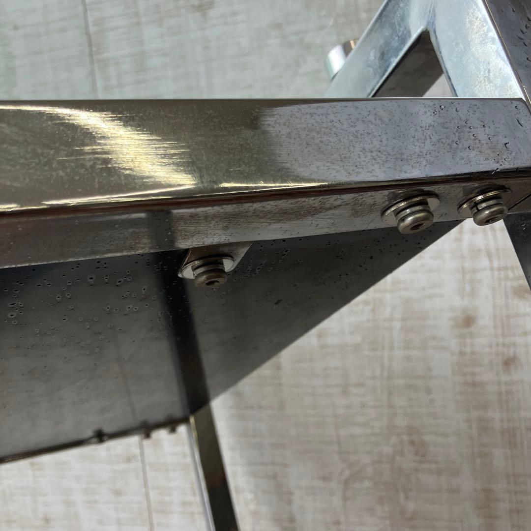 ニトリ ミスティー2 アイアンフレーム ダイニングテーブル ガラステーブル 金属