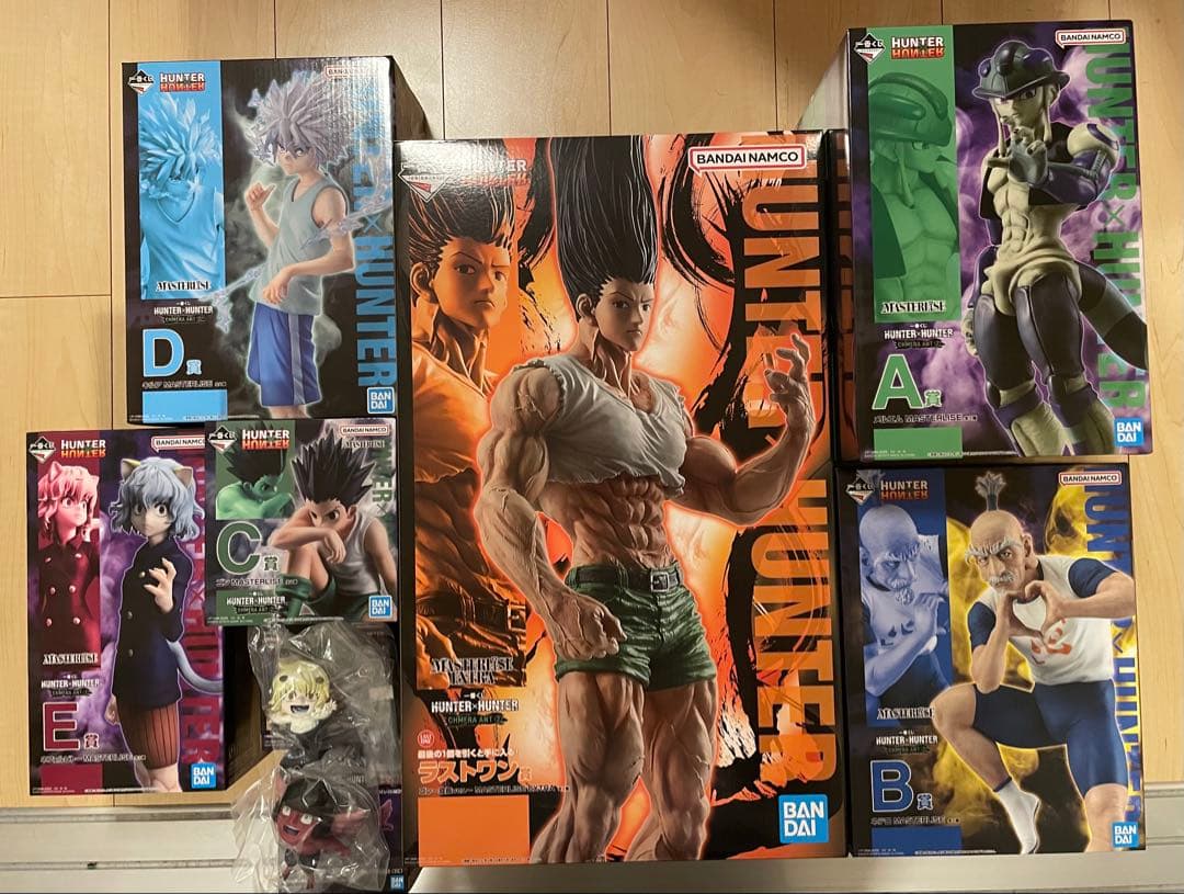 ハンターハンター 一番くじ フィギュア メルエム ネテロ ゴン キルア