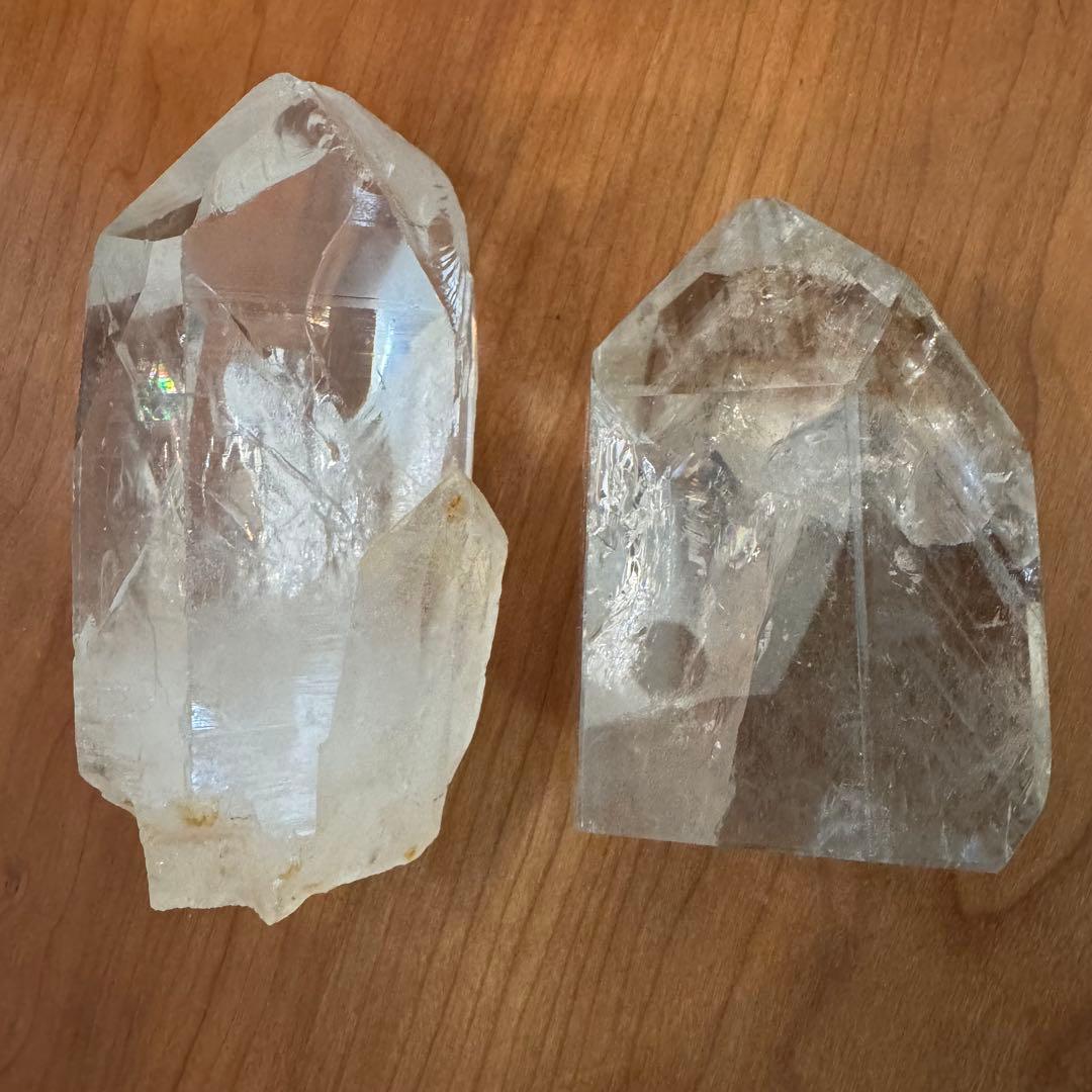 クォーツインクォーツ フリーフォーム 虹 ファントム多数