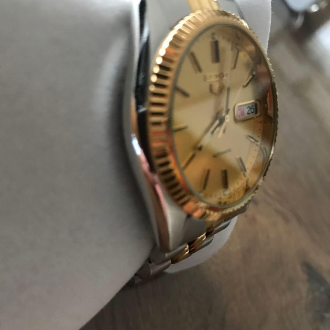 セイコー5 デイデイト 自動巻き 7S26-0500 裏スケ コンビ