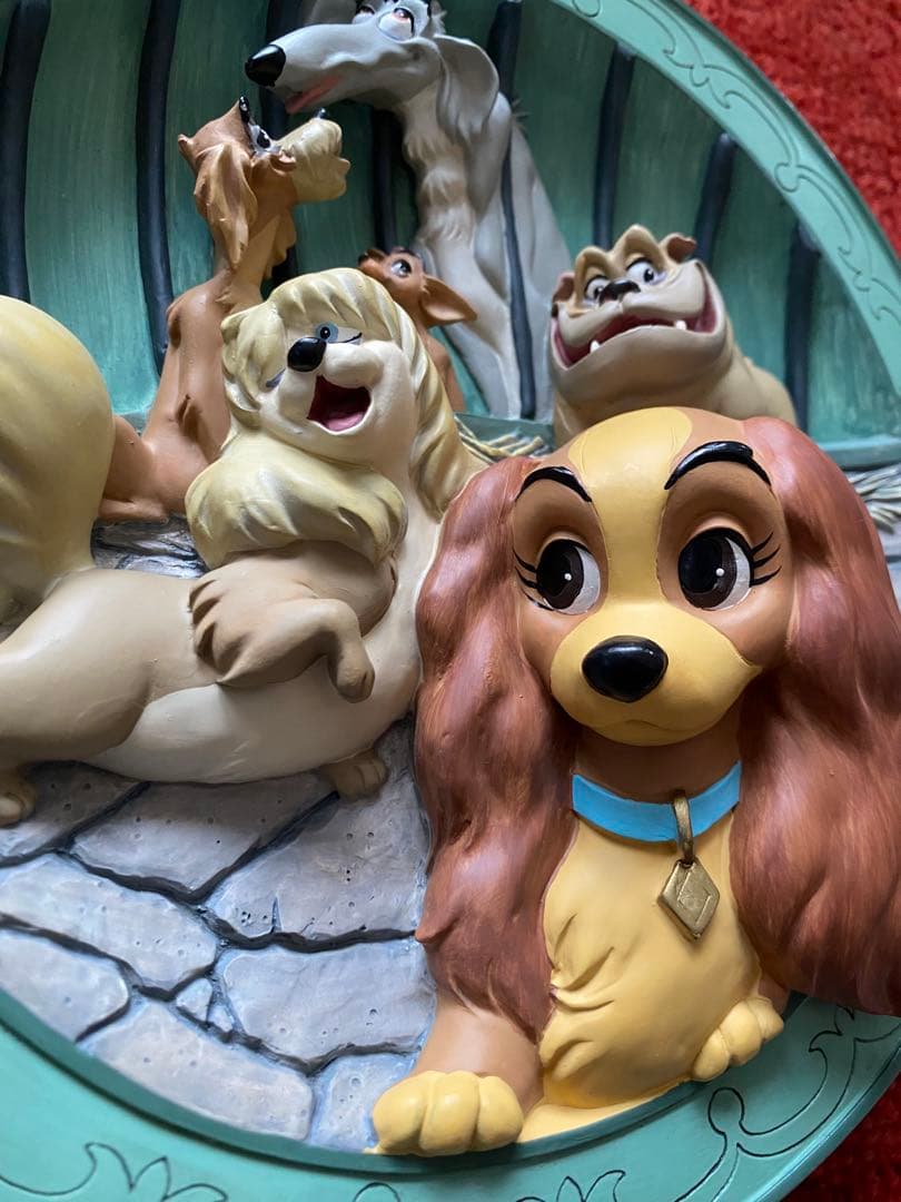 ディズニー世界7500枚限定 わんわん物語 レリーフプレート 3D 70レディ