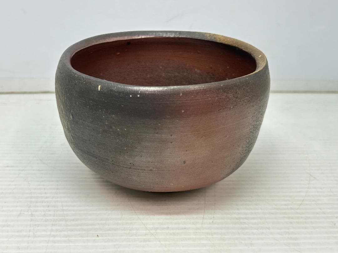 ☆値下げ☆備前焼【高原昌司/茶碗/船徳利】石井不老・伊勢崎陽山弟子/木