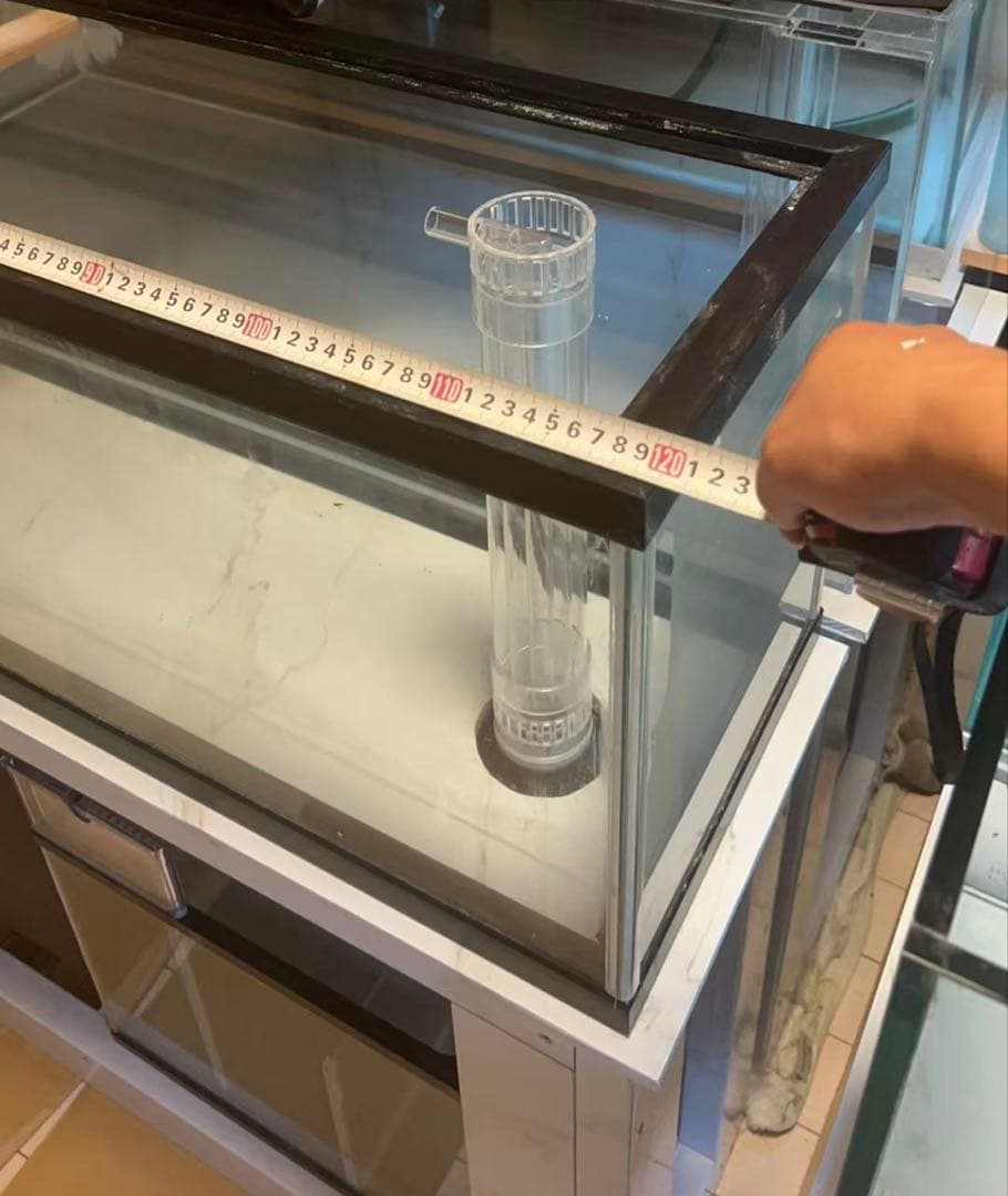 引き取り限定⇒ 120-32-40 オーバーフローガラス水槽 と台のセット