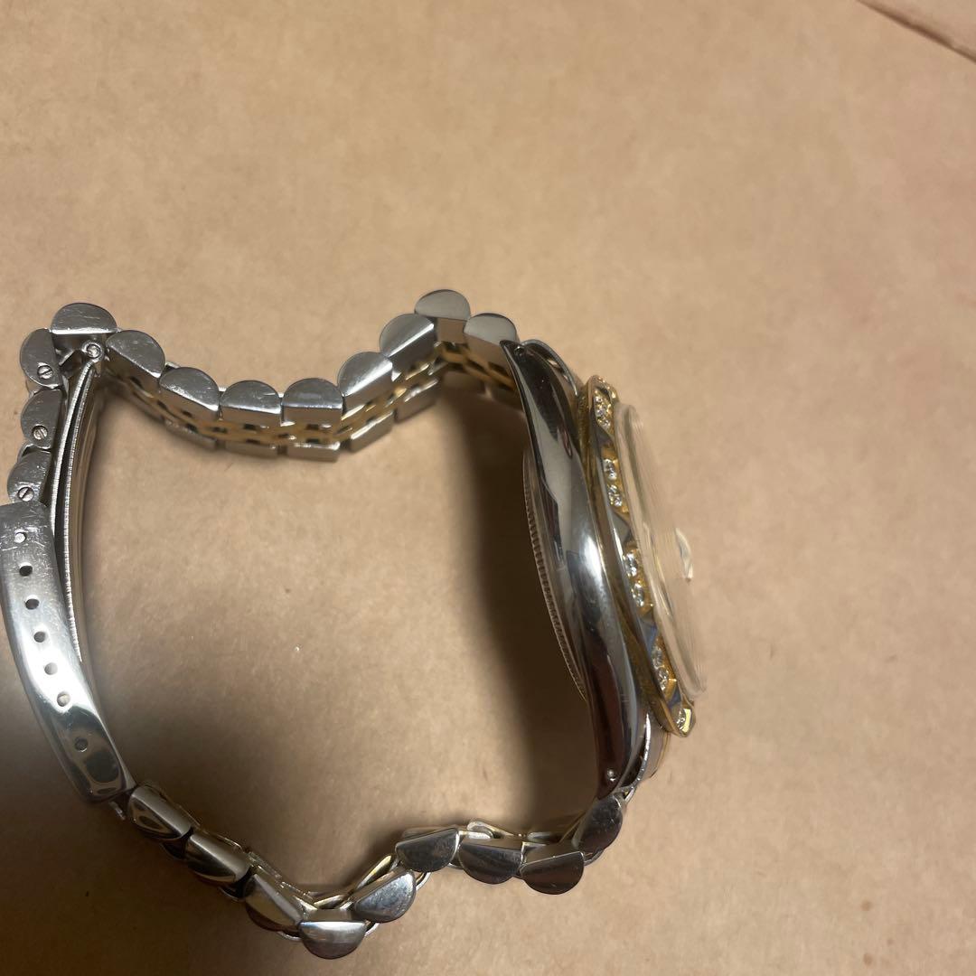 ロレックス デイトジャスト ホワイトシェル8サファイア2ダイヤ