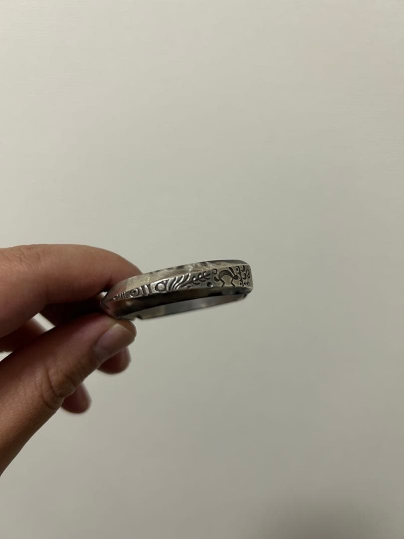 ノーバートペシュラカイ　シルバーバングル　インディアンジュエリー