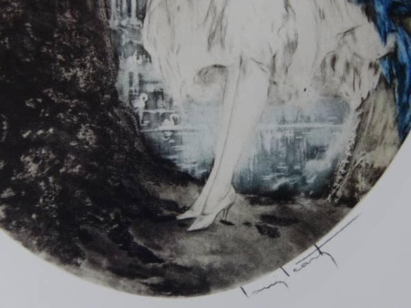 ルイ・イカール限定版・アールデコ/隠し場所、版上サイン入、希少な額装用画集より