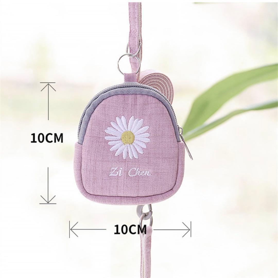 専用【新品】花刺繍入りハーネス.リード.ポーチ3点セット《ブルーS》　首輪犬服