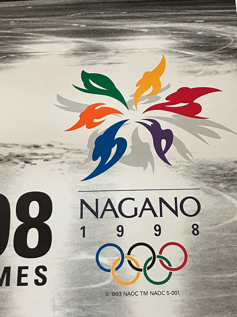 ❣️NAGANO 1998 冬季オリンピック 公式ポスター B1サイズ 貴重品