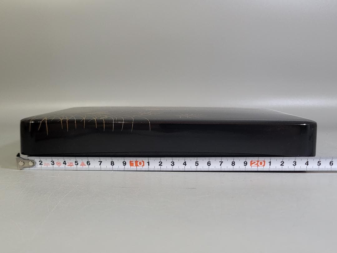 輪島塗 花草蒔絵 硯箱 未使用 美品 DT604