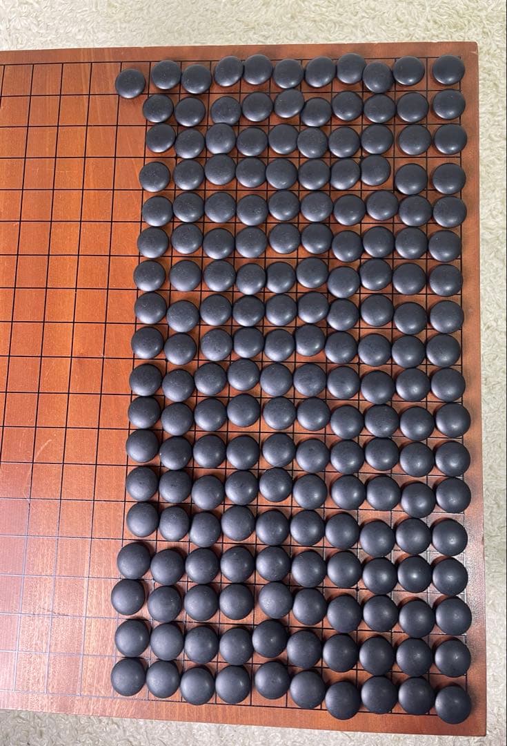 囲碁盤 極厚 高級 へそ付き 日本棋院囲碁講座、碁石セット