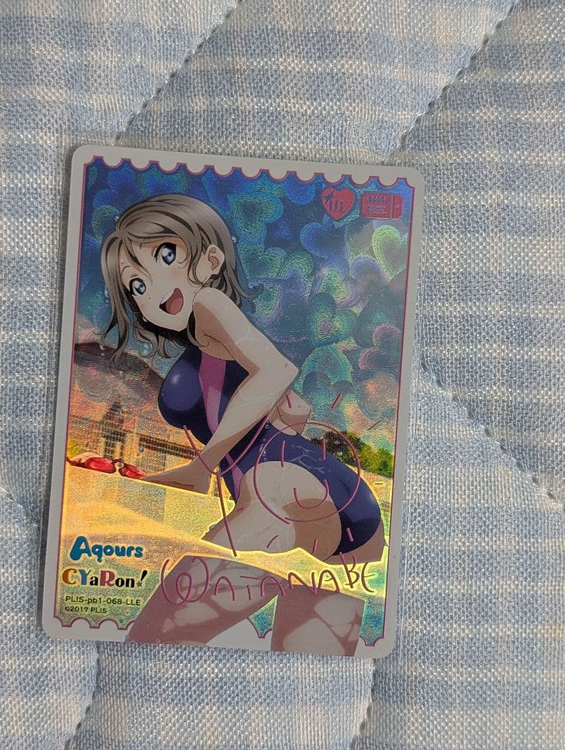 ラブカ Aqours 渡辺曜 LLE サインカード - メルカリ