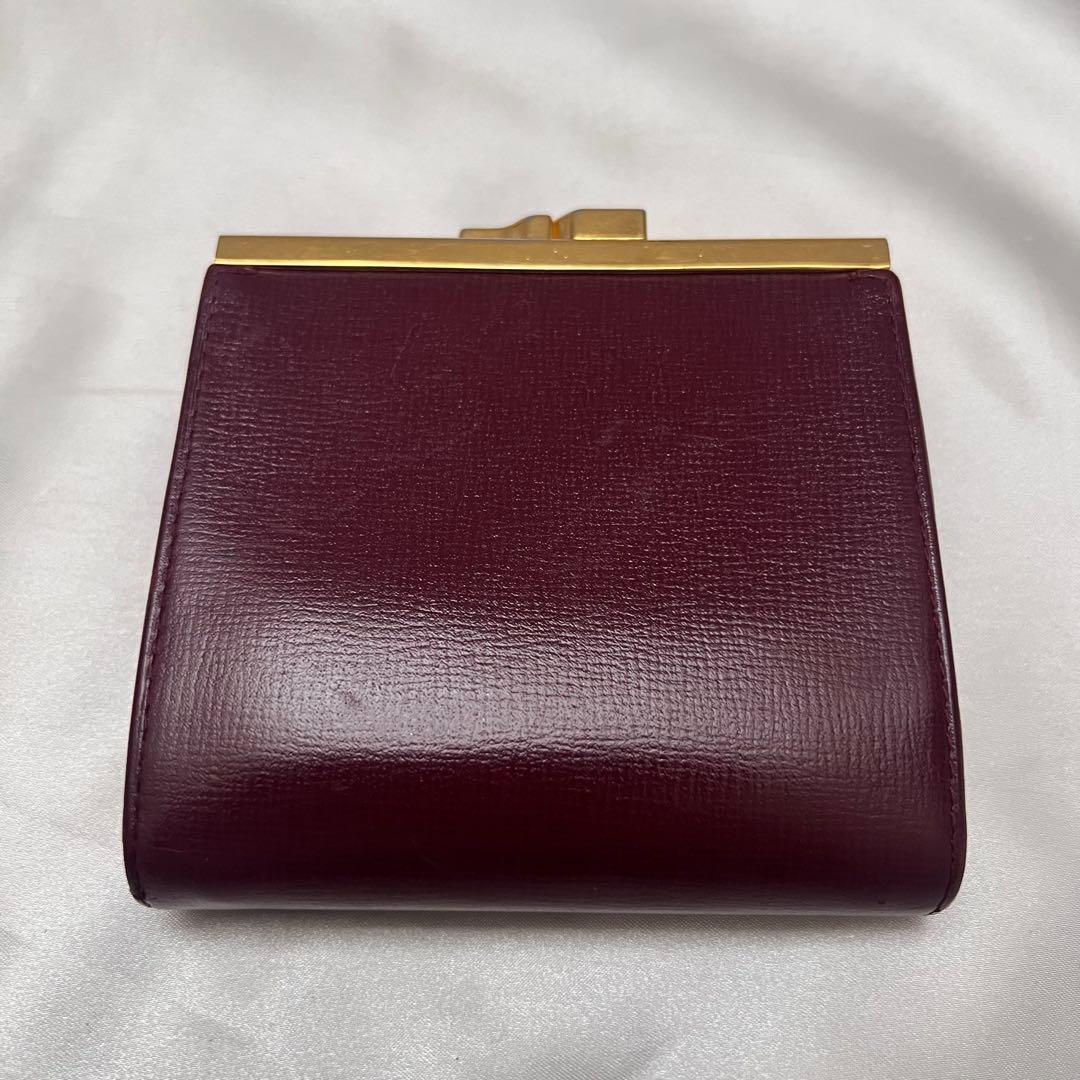 ◇極美品◇カルティエ　マストライン　コンパクト財布　グレインカーフレザー　がま口