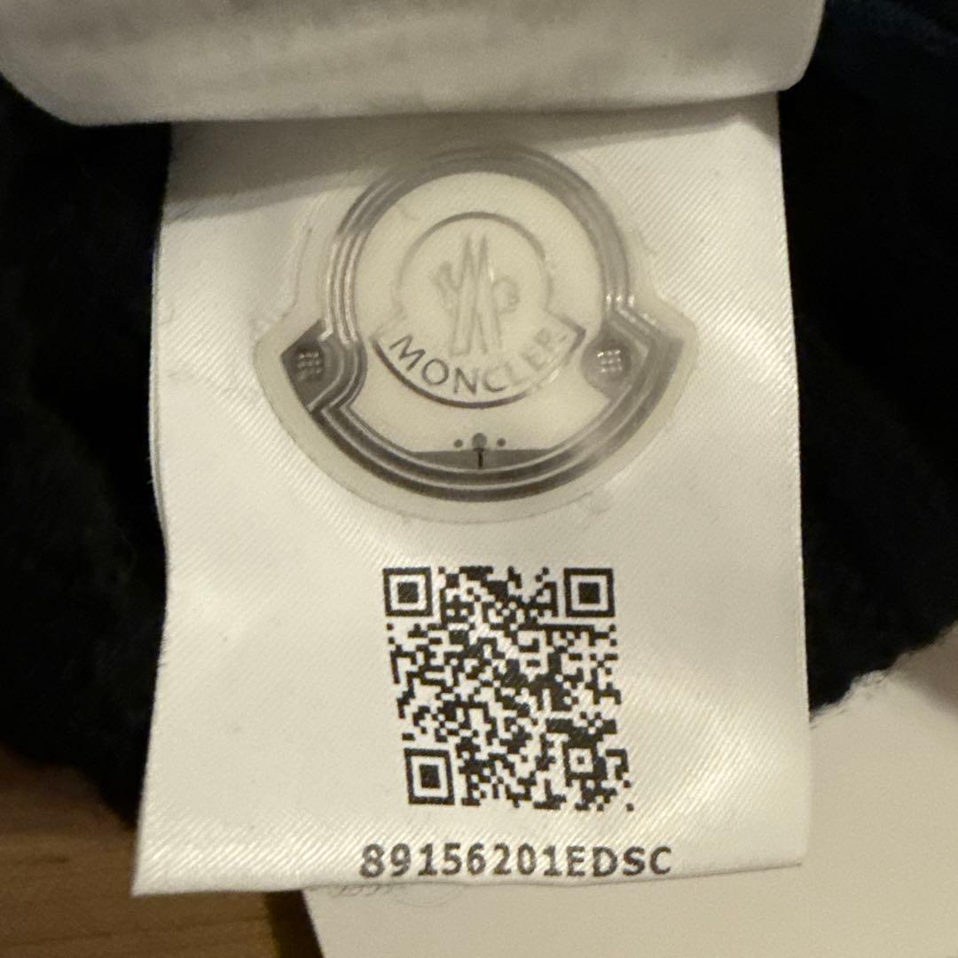 モンクレール シルバーフォックスファー ニットキャップ カシミヤ混