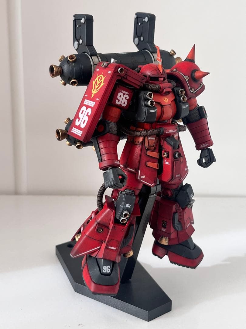 hg ガンプラ サイコ・ザク ウェザリング 全塗装 完成品 - メルカリ