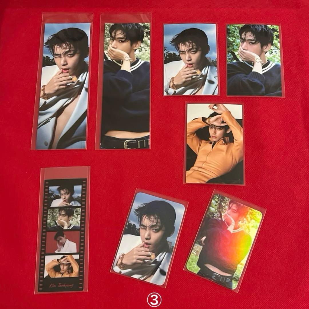 BTS ロングステッカー・正方形両面フォト・ホログラム両面フォトカード♡Ｖ