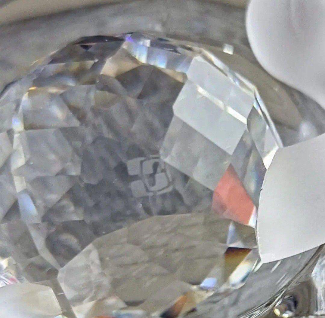 SWAROVSKI スワロフスキー】葉っぱの上のかたつむり☘ 置物 インテリア