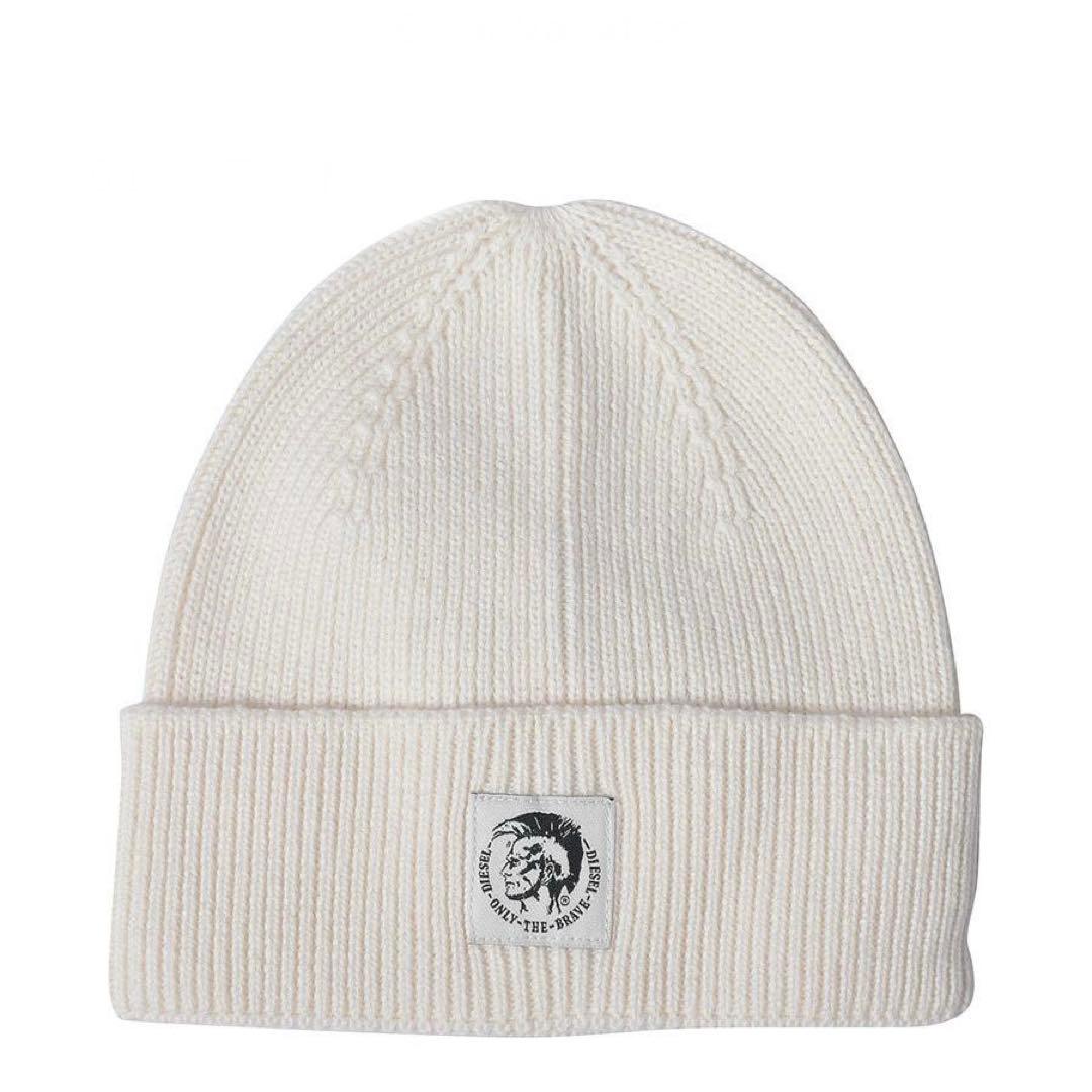 ディーゼル ホワイト ニット帽 ビーニー - メルカリ