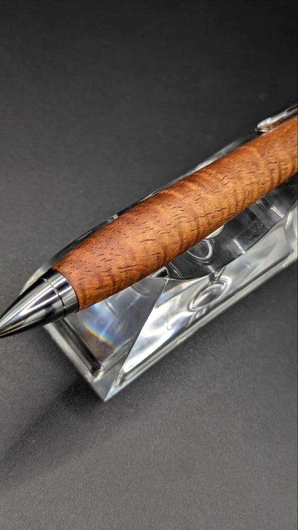 232ペン工房翌檜 極上 ハワイアンカーリーコア 木軸シャーペン 木軸