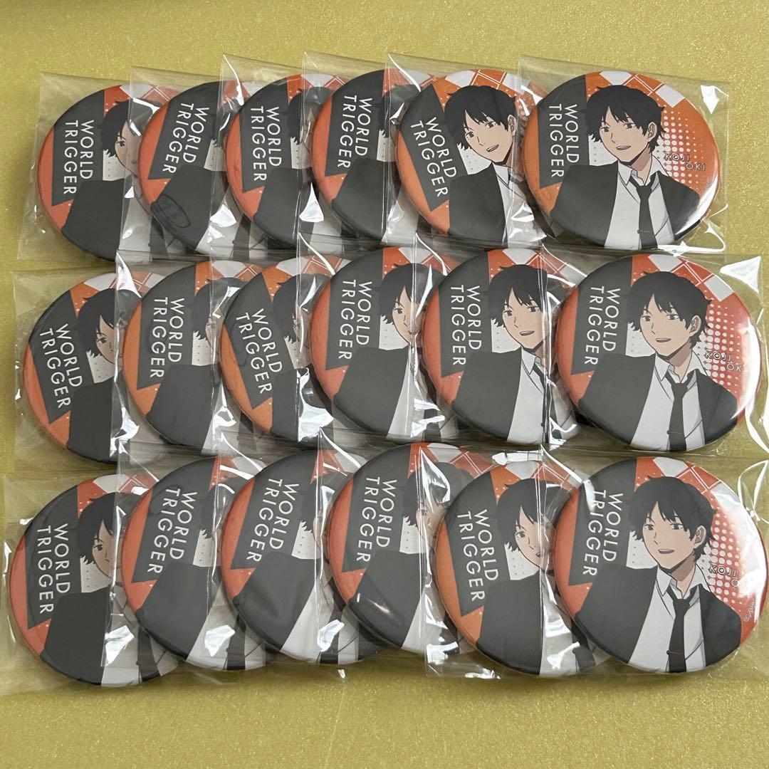 ワールドトリガー chair 缶バッジ 隠岐孝二 ワールドトリガー ワートリ