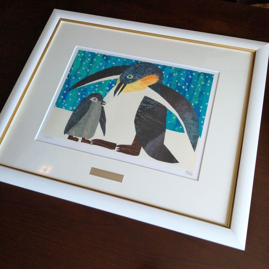 エリック・カール 親子ペンギン リトグラフ 縦51cm横60.5cm - メルカリ