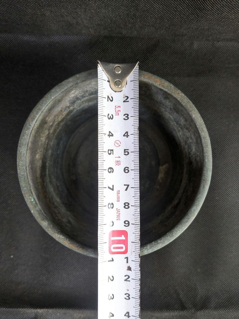 龍文堂刻印あり古い金属容器 茶道具 茶入 古美術 アンティーク