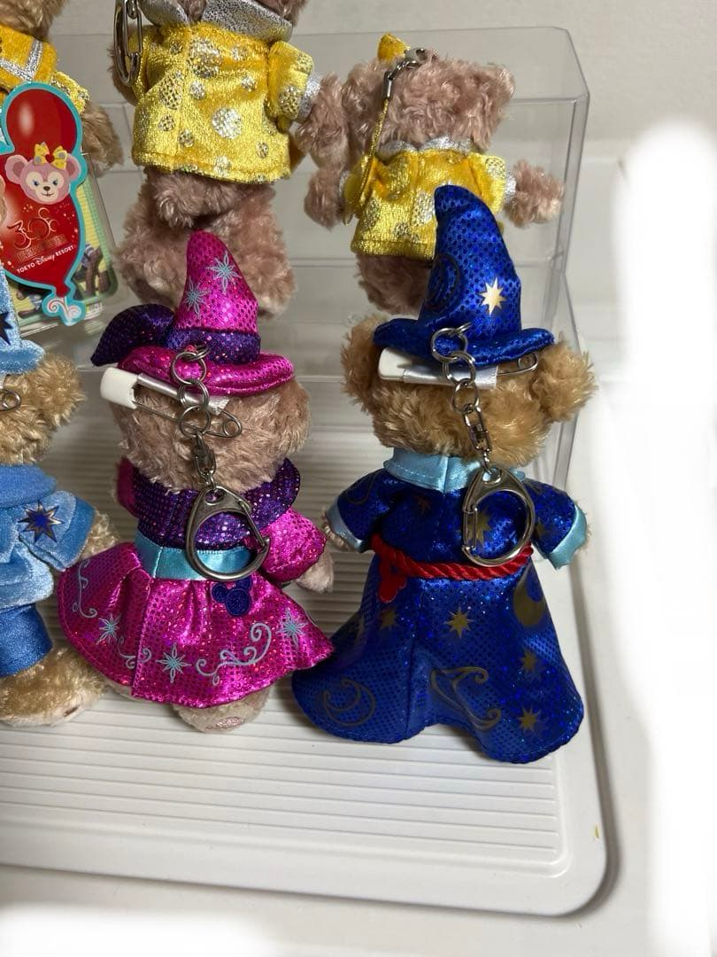ダッフィー、シェリーメイぬいぐるみバッチ、ぬいぐるみストラップ、10、30周年