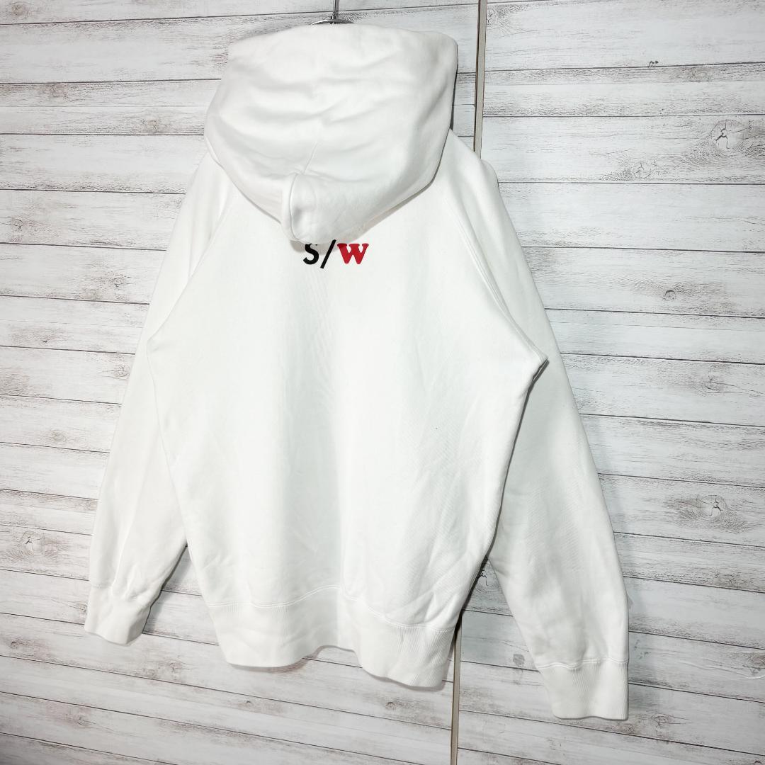 sacai サカイ　変形　サイドジップ パーカー M ホワイト