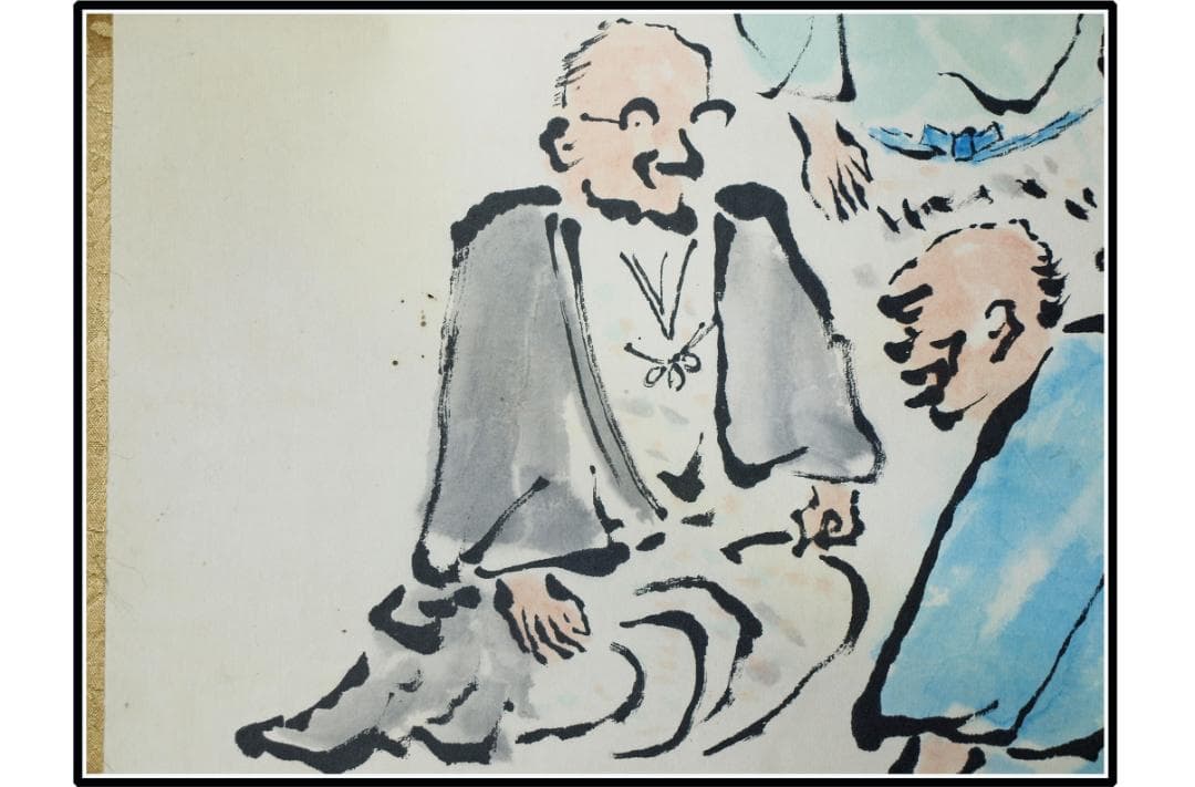 民間仕入れ品 日本 時代肉筆掛け軸その※4激安骨董品中国 X1018C3-2