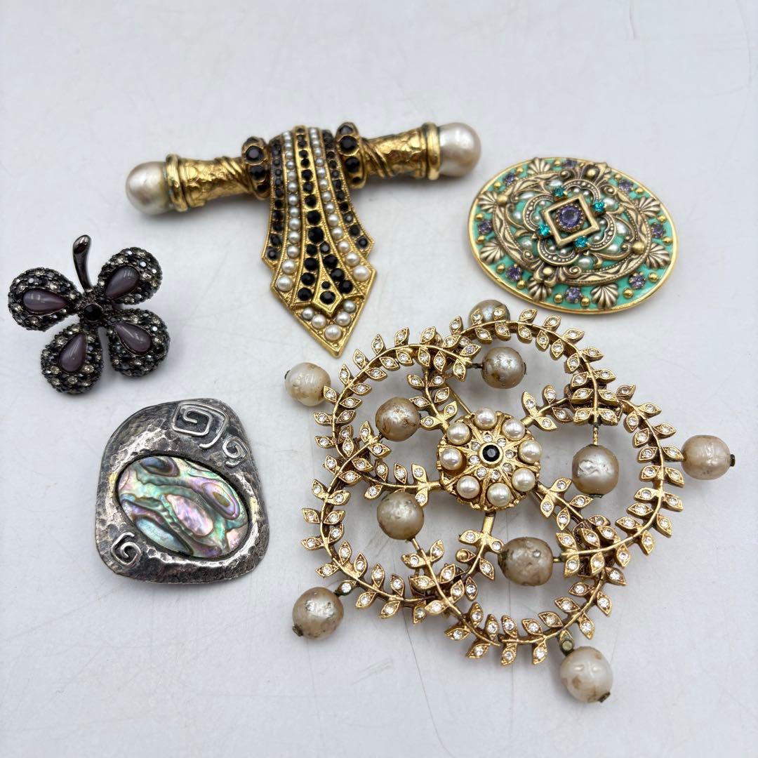 コルディア ヴィンテージ ブローチ まとめ売り アクセ 1107-S7362t