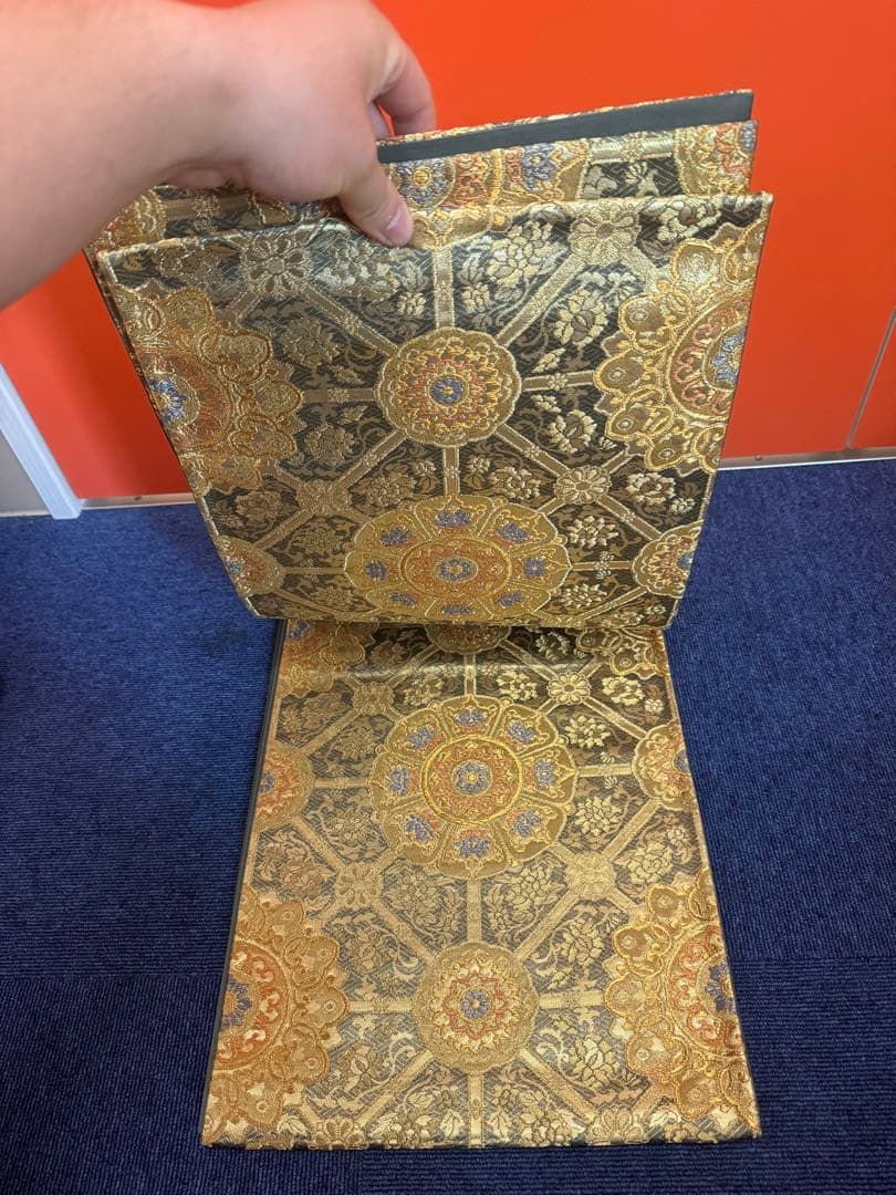 1939 袋帯 古代彫金紋 西陣織 金糸 高級上質上品 約440cm未使用