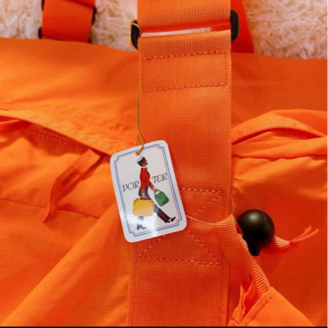 未使用】PORTER オレンジ ボストンバッグ 大きめ 収納袋あり - メルカリ