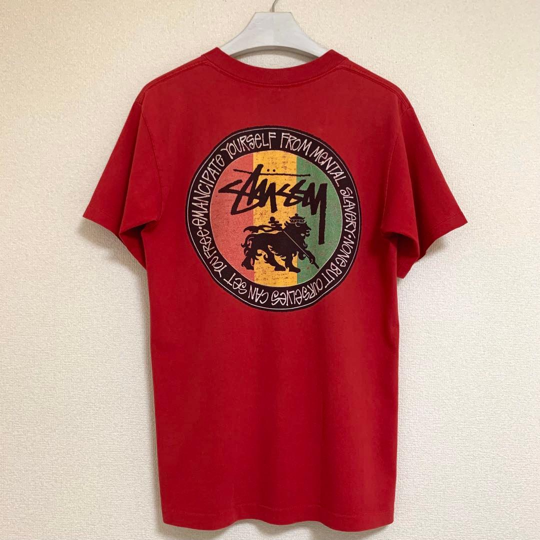 80s 前期 STUSSY USA製 黒タグ ラスタ ライオン Leo Tシャツ 80s 前期 STUSSY USA製 黒タグ ラスタ ライオン Leo Tシャツ STUSSY