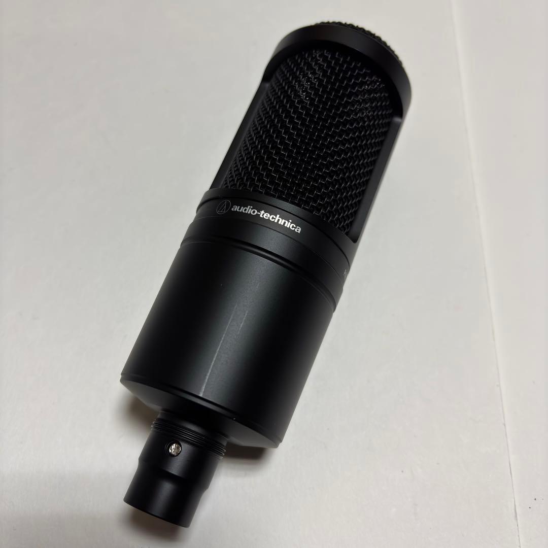オーディオテクニカ　AT2020　コンデンサーマイク　XLR　ブラック