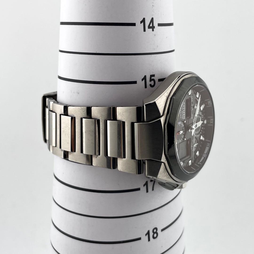 【稼働】シチズン　アテッサ　ジェットセッター　チタン　電波ソーラー　腕時計