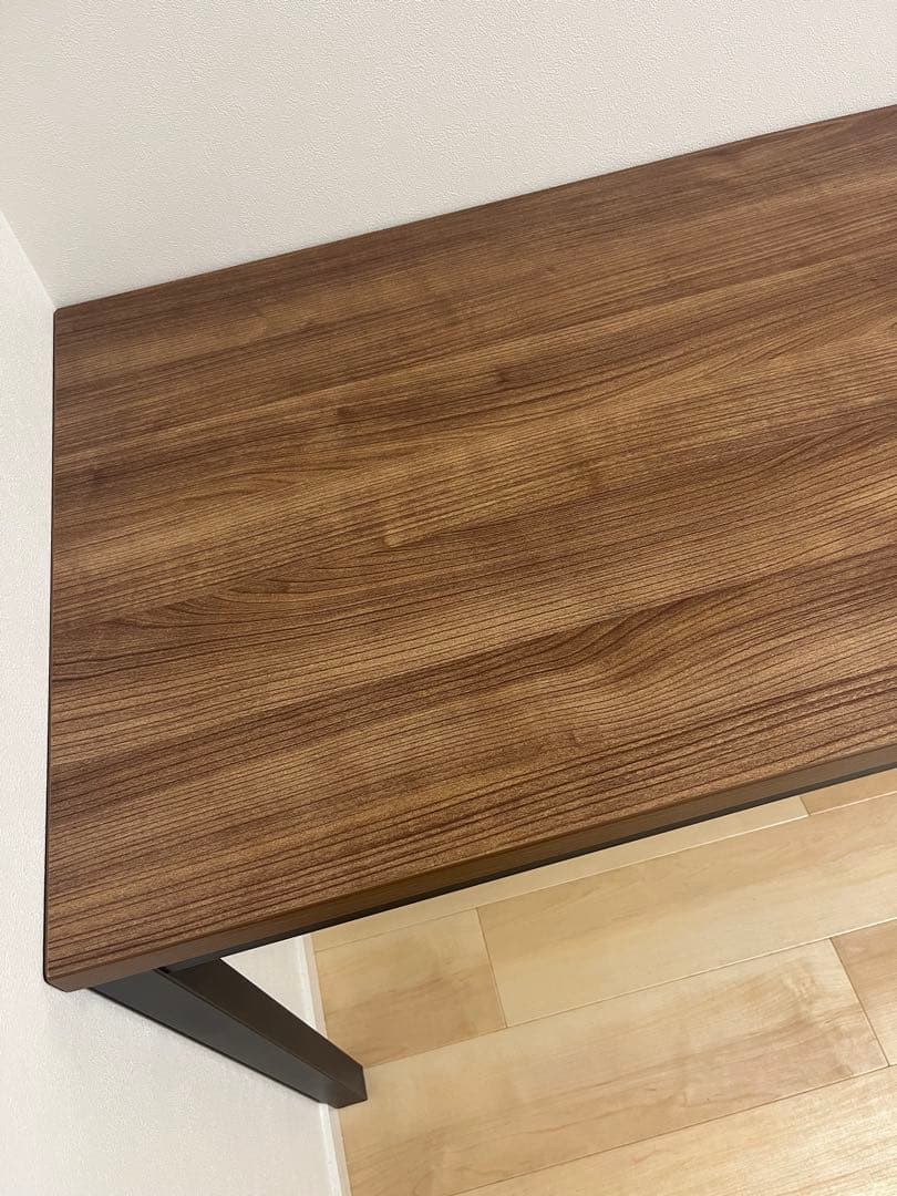 シンプルモダン 木製デスク ブラウン