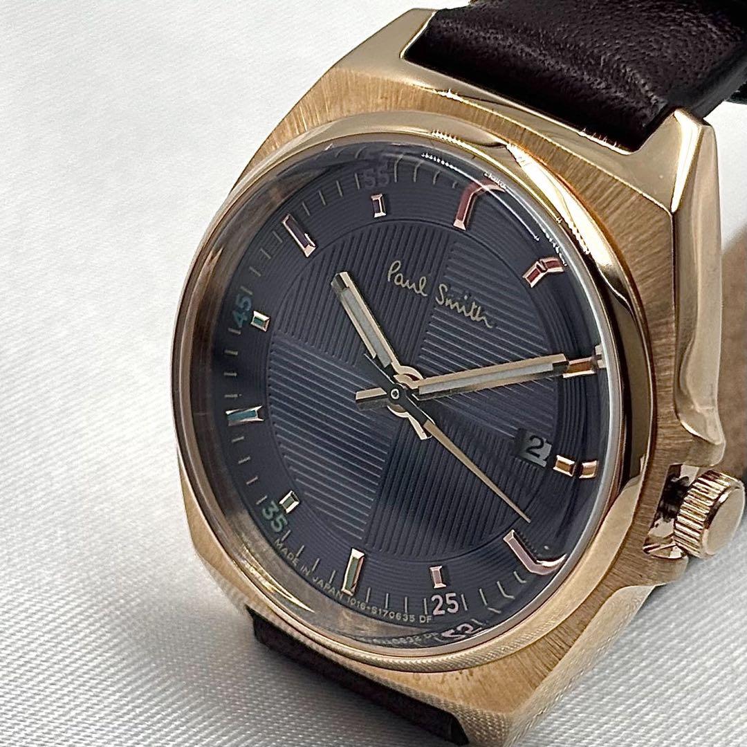 稼働品 Paul Smith ポールスミス 腕時計 メンズ ゴールド y2k