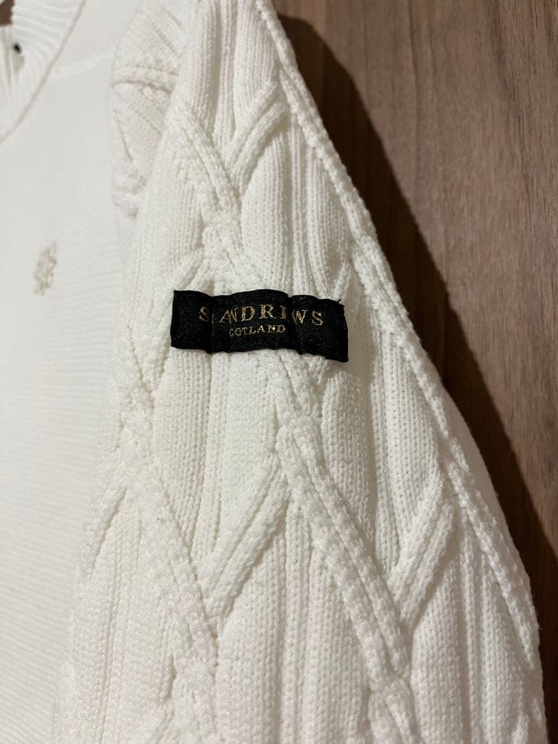 ST ANDREWS ニットブルゾン　ニットジャケット【クリーニング済み】