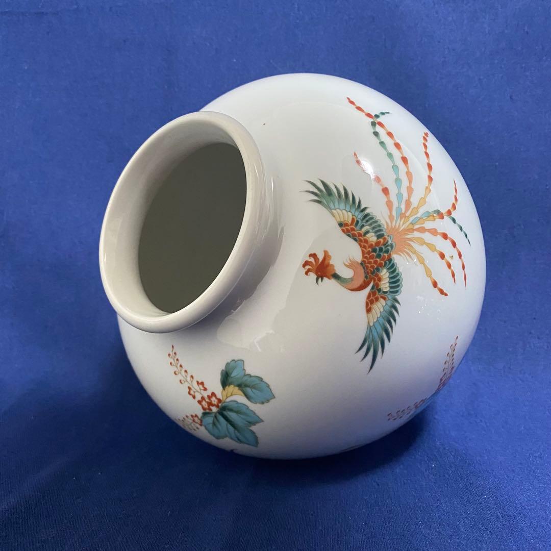 戦前 昭和初期 Noritake 日陶 月桂樹ロゴ フラワーベース 小壺 鳳凰