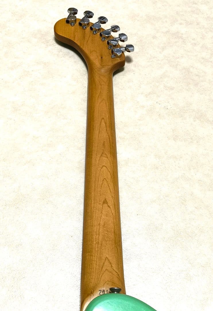 【美品】ZO-3 ミントグリーン アンプ内蔵ミニギター ヘッドフォン端子付