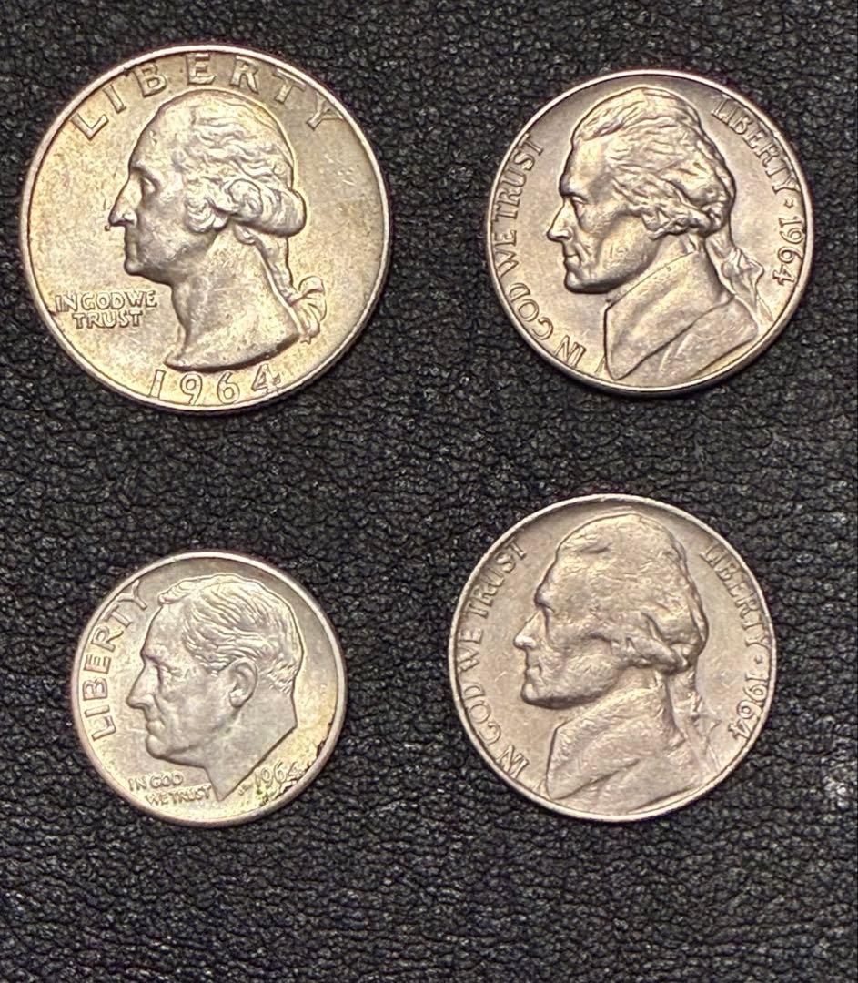 ペ*パ様 1964年 ケネディ ハーフダラー 銀貨 他 銀貨などまとめ売り