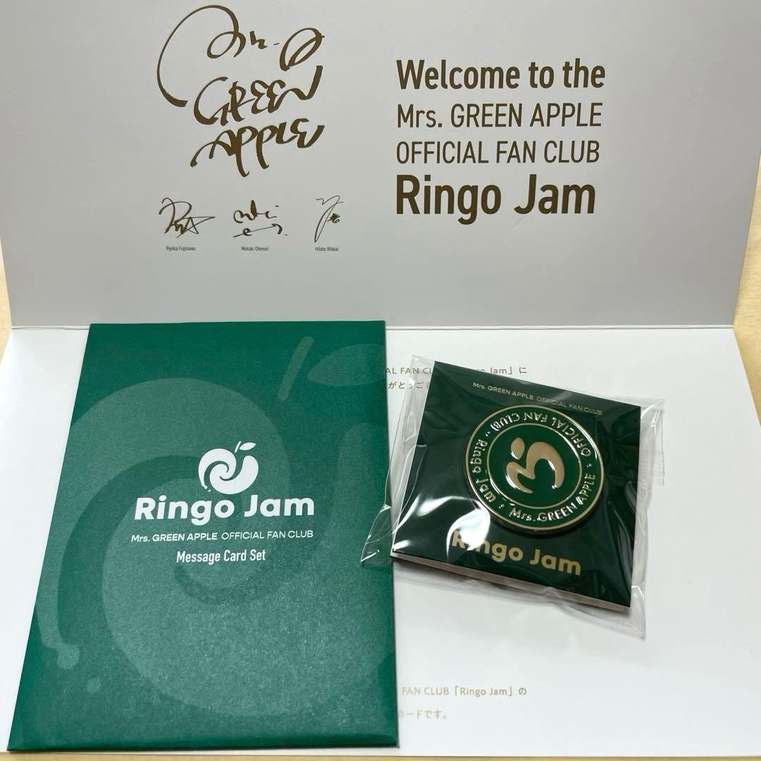 ミセスグリーンアップル【FC特典】ピンバッジ＆フォトカード - メルカリ