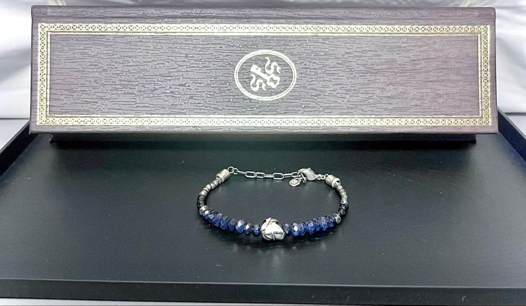 【廃盤】シンパシーオブソウル　ブレスレット　ブラックスピネル　シルバー925