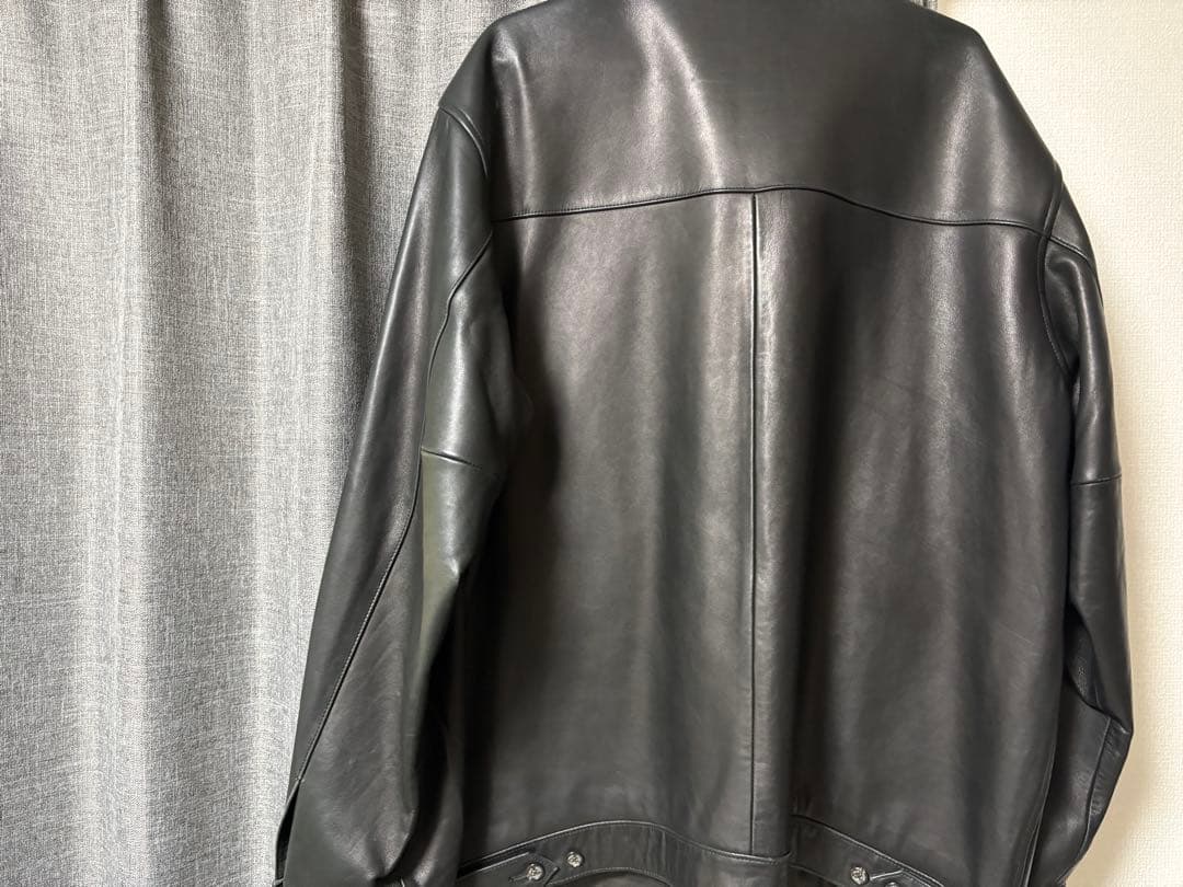 OLD Polo by Ralph Lauren ブラックレザージャケット LL｜OLD Polo by